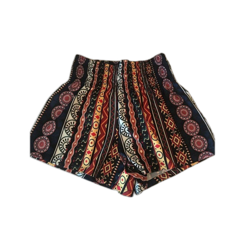 shein stretchy waist tribal‎ shorts xs